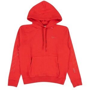 Off White Men’s Slim Fit Diagonal Stripe Hoodie